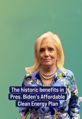 Rep Dingell on green background